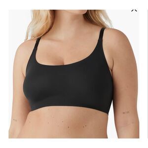 True & Co $58 True Body Boost Scoop Neck Bra Black XL NEW